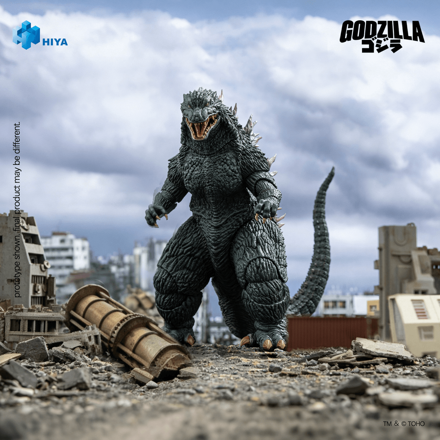 HIYA Exquisite Basic Series None Scale 7 Inch Godzilla vs. Megaguirus 2000 Godzilla Action Figure