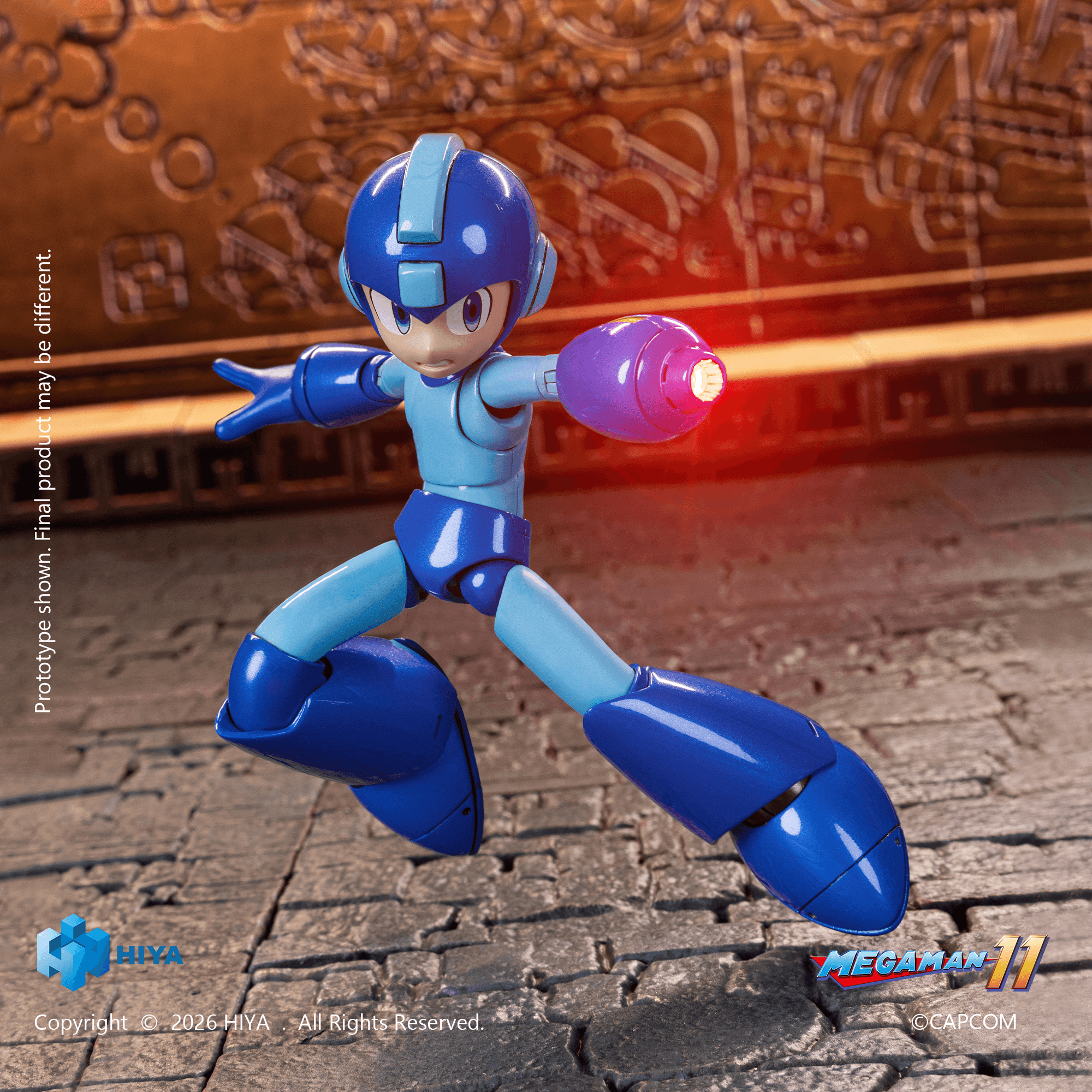 HIYA Exquisite Basic Series None Scale 4.7 Inch Mega Man Original Series Mega Man Action Figure