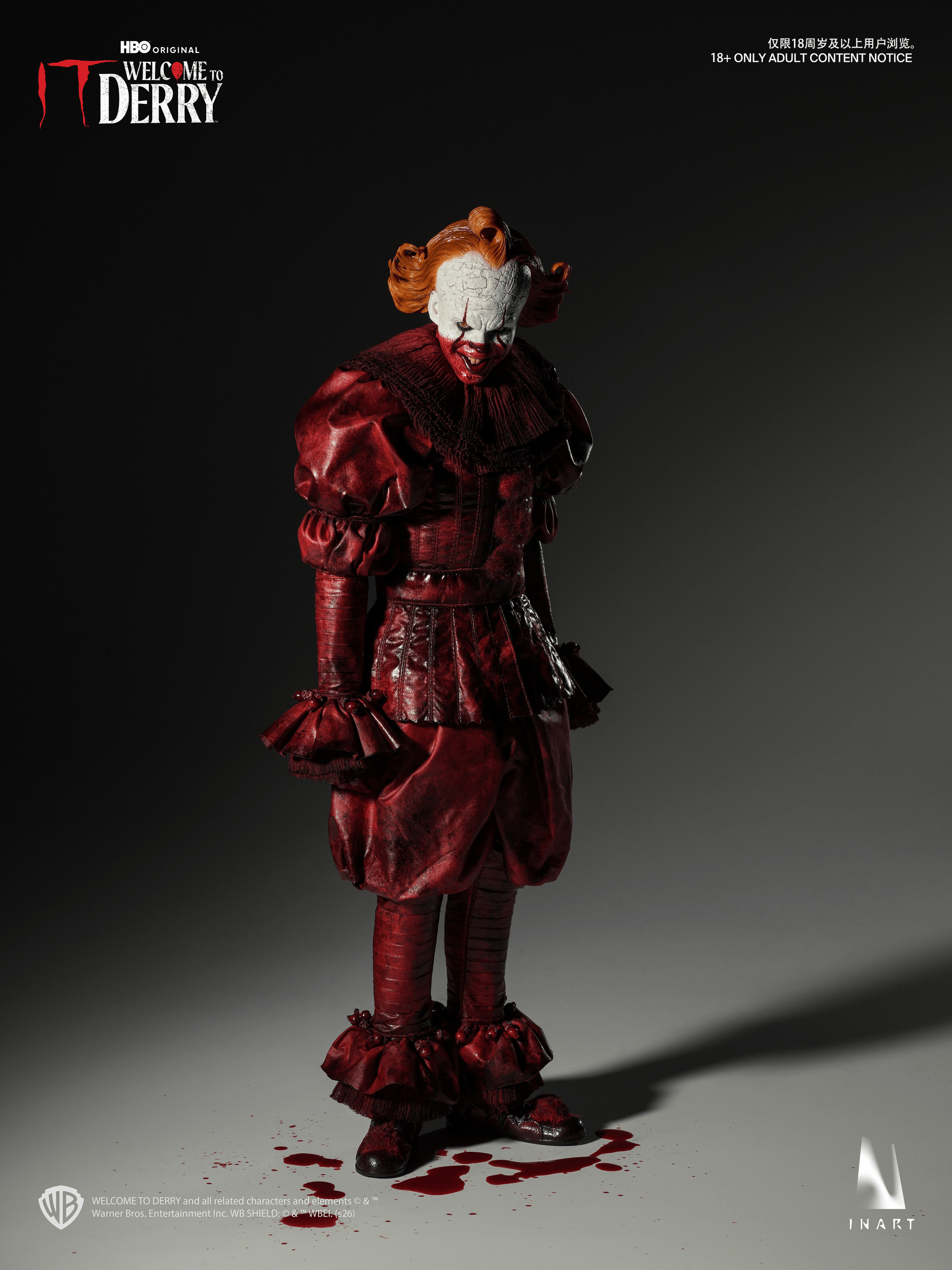 INART - IT: Welcome to Derry Season 1 - Pennywise (Bloody Version) 1/6 Collectible Figure