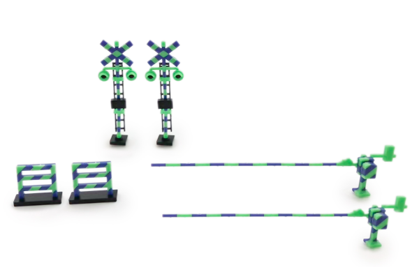Railway Crossing（Green×Blue)