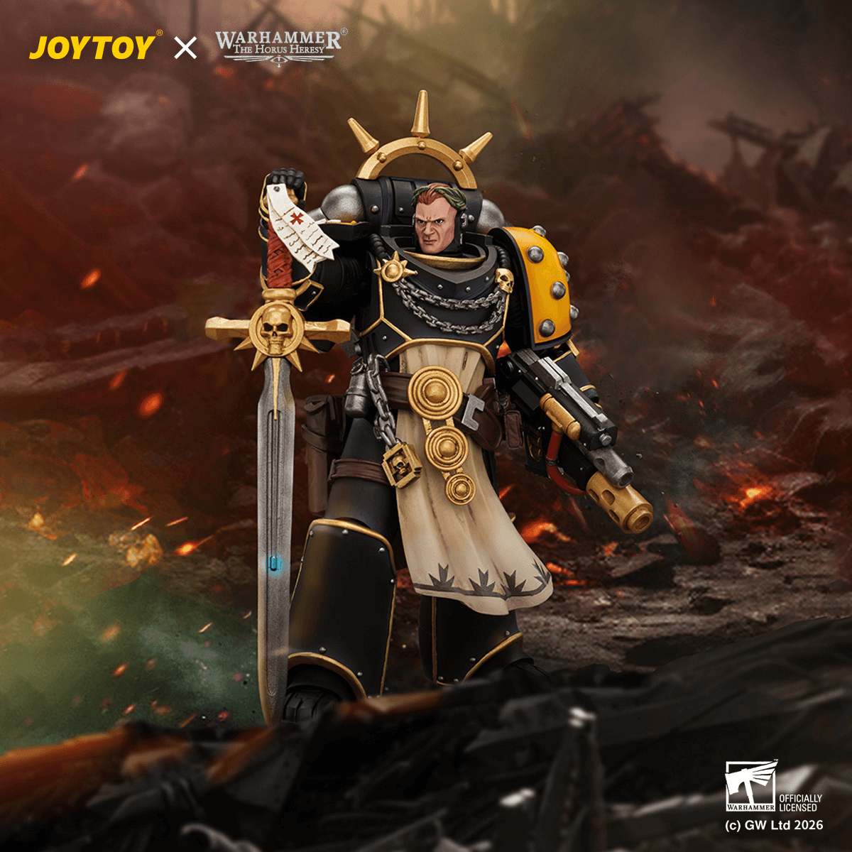 Imperial Fists Champion Consul with Combi-Melta and Power Sword